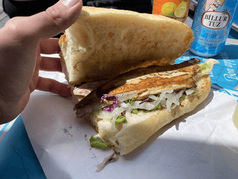 トルコの名物「鯖サンド」