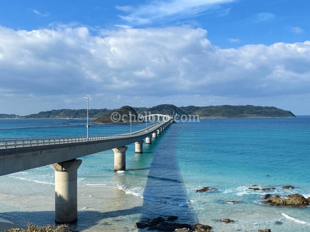 山口県の角島大橋、美しい海に架かる絶景スポット