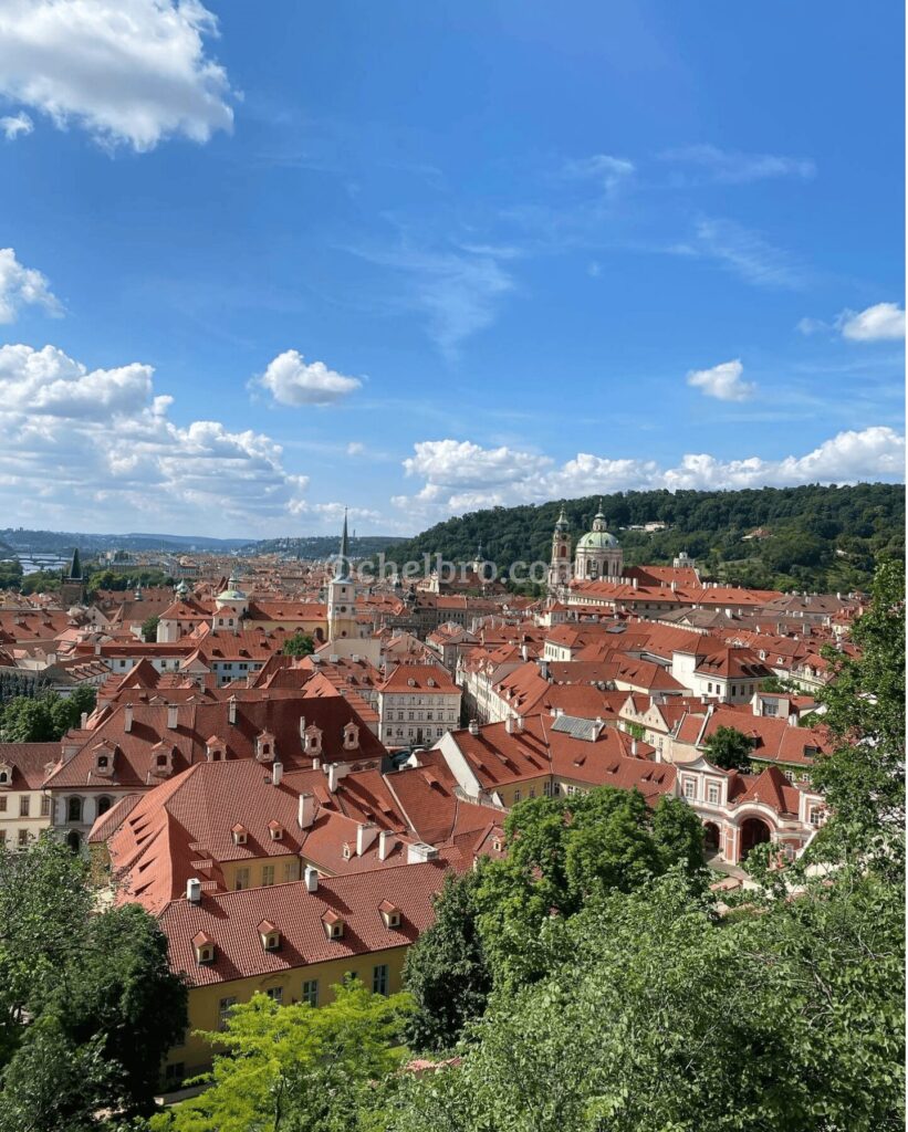 チェコ・プラハ一人旅で訪れたプラハ城から見える絶景の写真