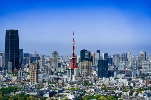 日本・東京の街並み